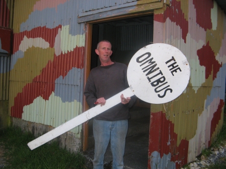 Vorn outside the Millerton community radio station
