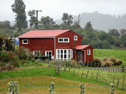 The barn house.