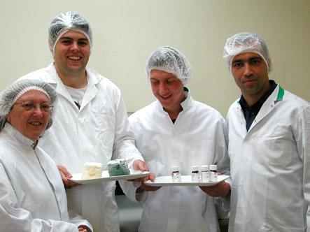 Christine Dodd and the blue cheese team