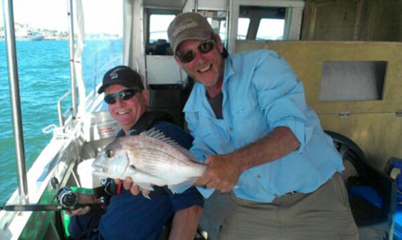 Bill Gruar and Mike Sherman aboard the Seasprite