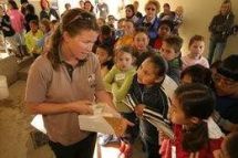 Ambury farm Teacher & kids