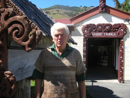 Murry Thacker at the Okains Bay museam 1