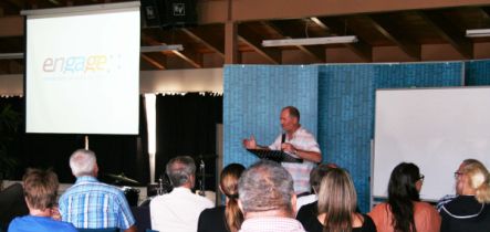 Laidlaw College lecturer Graeme Flett welcoming church leaders to the Awakening the Easter Imagination workshop