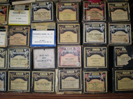 Piano tuner Pianola roles by the dozen